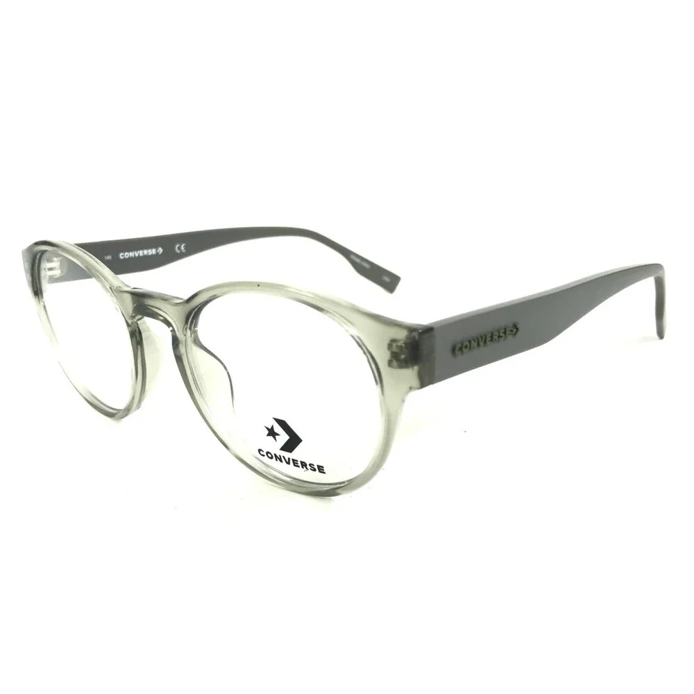 Converse Eyeglasses Frames CV5018 331 Transparent Green Round Full Rim 49-20-145